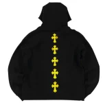 Chrome Hearts Leather Cross Patch Hoodie