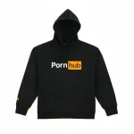Black PornHub Double Logo Hoodie