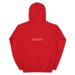 Red Subtle Dear Person Behind Me Hoodie