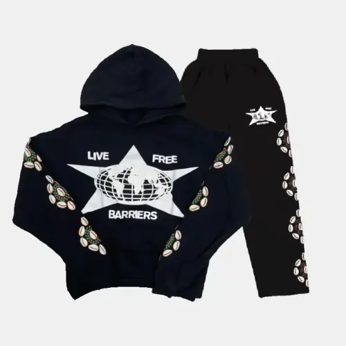 Black Live Free Barriers Tracksuit