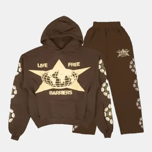 Brown Live Free Barriers Tracksuit