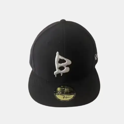 Black Barriers Fitted Hat