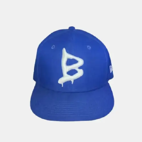 Blue Barriers Printed Hat