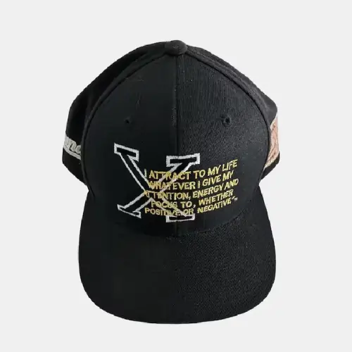 Black Barriers Malcom X Hat